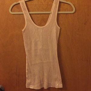 Sequin front tank top